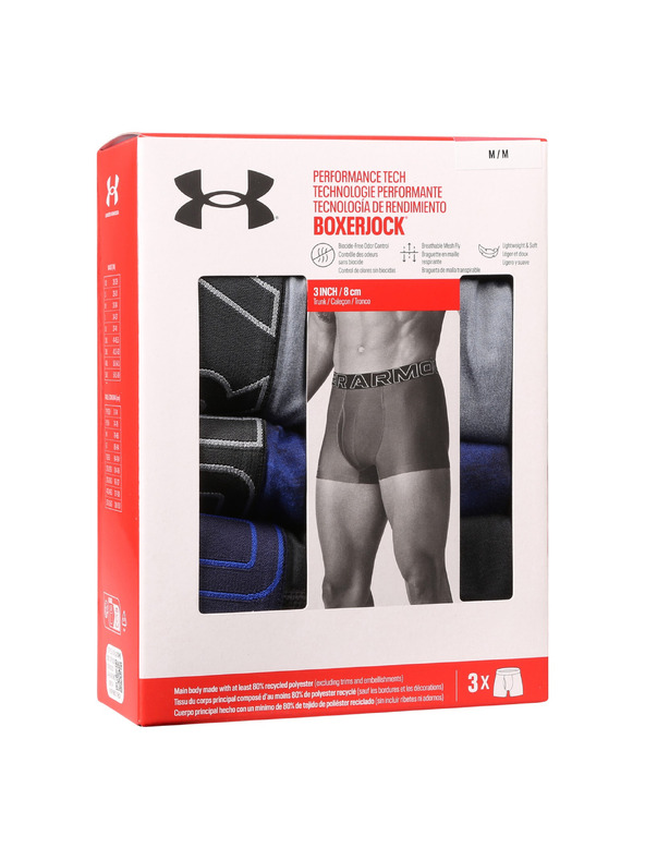 Under Armour Muške bokserice Under Armour M UA Perf Tech Nov 3in (3kom)
