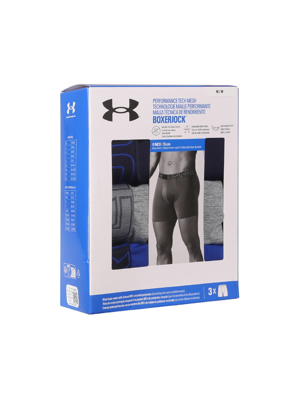 Under Armour Muške bokserice Under Armour M UA Perf Tech Mesh 6in (3kom)