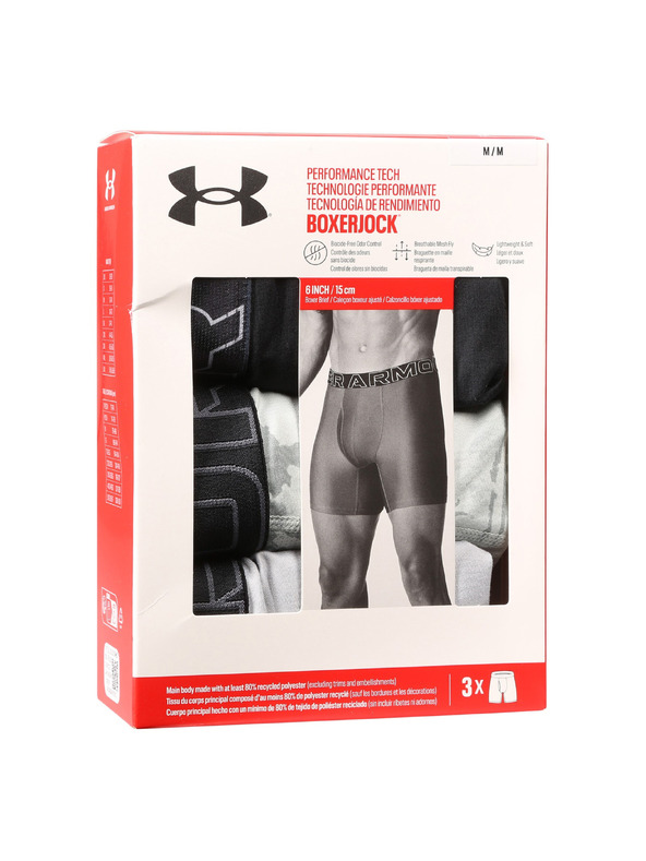 Under Armour Muške bokserice Under Armour M UA Perf Tech Nov 6in (3kom)