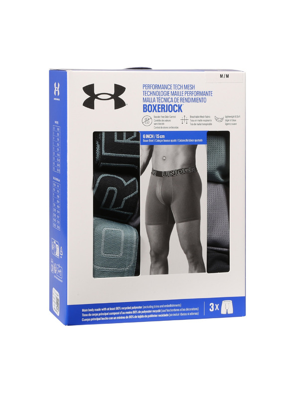 Under Armour Muške bokserice Under Armour M UA Perf Tech Mesh 6in (3kom)