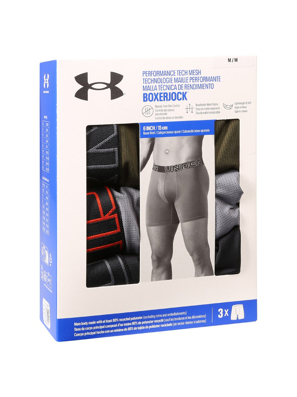 Under Armour Muške bokserice Under Armour M UA Perf Tech Mesh 6in (3kom)