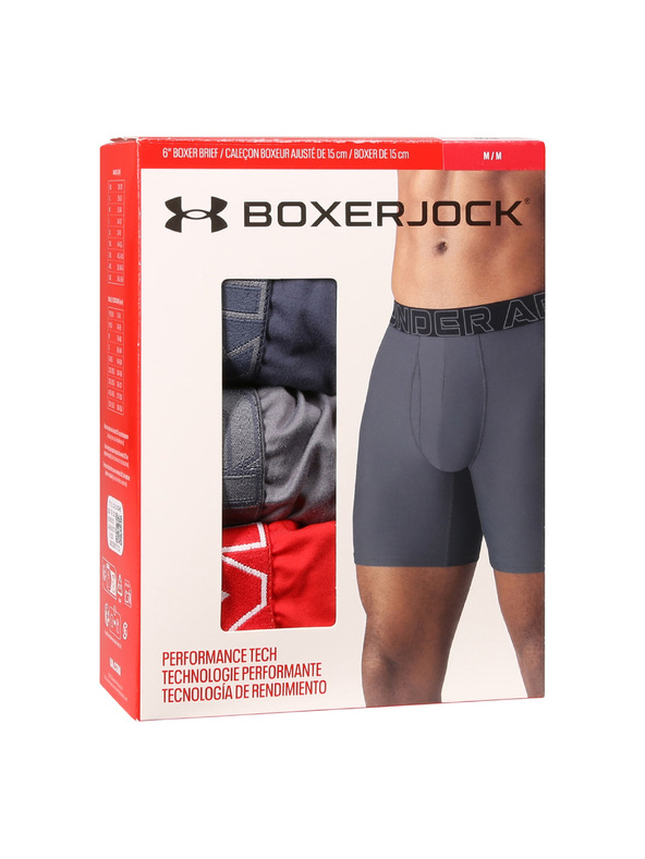 Under Armour Muški bokserići Under Armour Ua Performance Tech - Solid 6in - 3pk