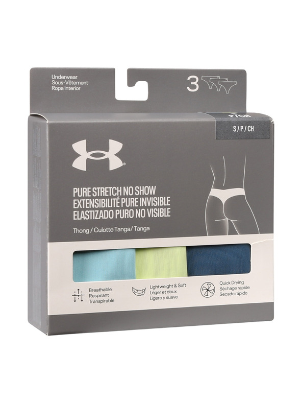 Under Armour Ženski tange Under Armour Ua Pure Stretch No Show Thong -Solid -
