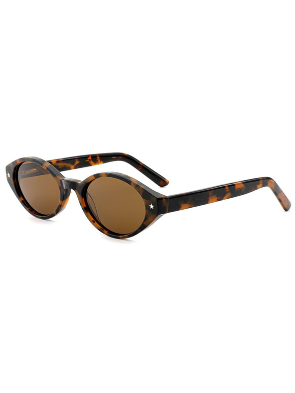 VEYREY VeyRey ženske cat-eye acetatne polarizirajuće sunčane naočale Aest leopard okvir smeđa stakla
