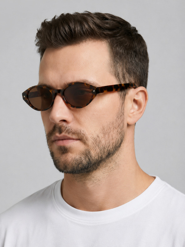 VEYREY VeyRey ženske cat-eye acetatne polarizirajuće sunčane naočale Aest leopard okvir smeđa stakla