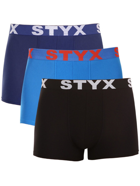 Styx Set od tri muške bokserice Styx sportske gumene višebojne