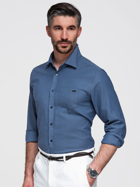 Ombre Clothing Košulja K695 - denim Ombre Clothing