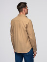 Ombre Clothing Košulja K700 - kava Ombre Clothing