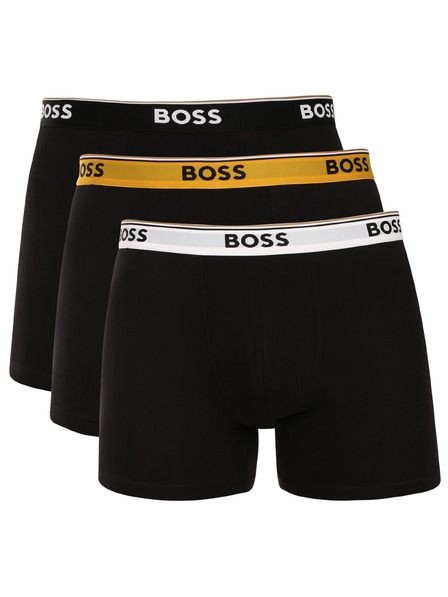 BOSS Komplet od tri - muške bokserice BOSS crne
