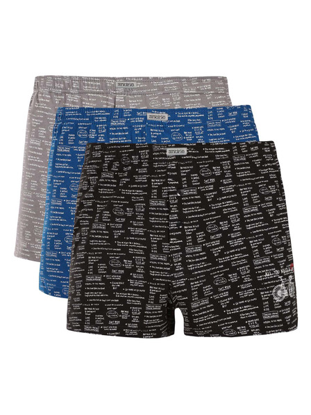 andrie Set od tri - Muške boxer gaće Andrie višebojne