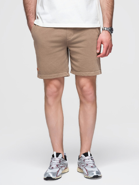 Ombre Clothing Muška pamučna trenirka BASIC smeđa Ombre Clothing