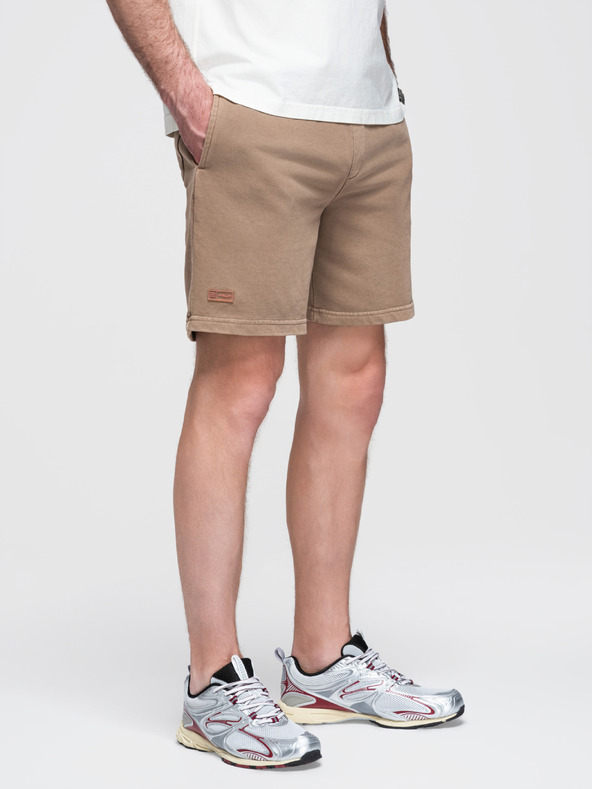Ombre Clothing Muška pamučna trenirka BASIC smeđa Ombre Clothing