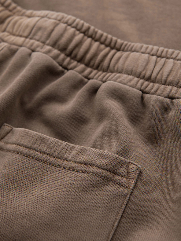 Ombre Clothing Muška pamučna trenirka BASIC smeđa Ombre Clothing