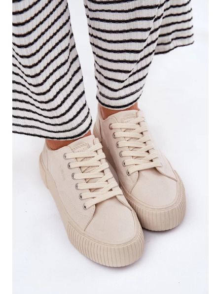 BIG STAR SHOES Ženske platnene tenisice Big Star – bež