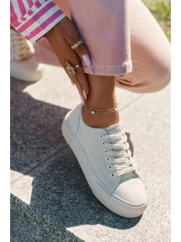 BIG STAR SHOES Ženske platnene tenisice Big Star – bež