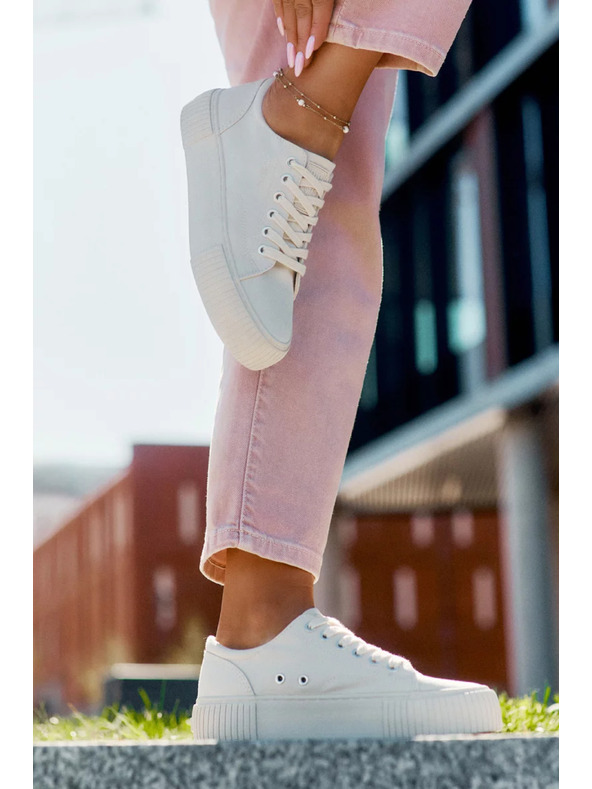 BIG STAR SHOES Ženske platnene tenisice Big Star – bež