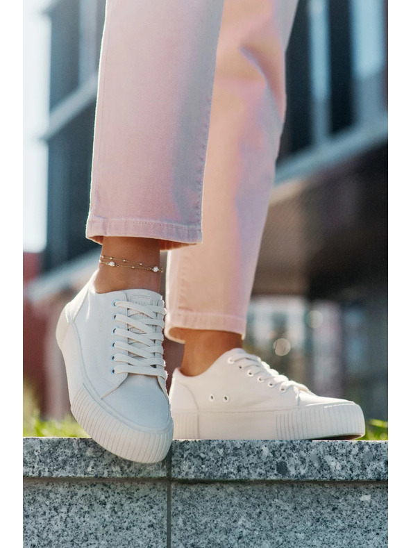 BIG STAR SHOES Ženske platnene tenisice Big Star – bež