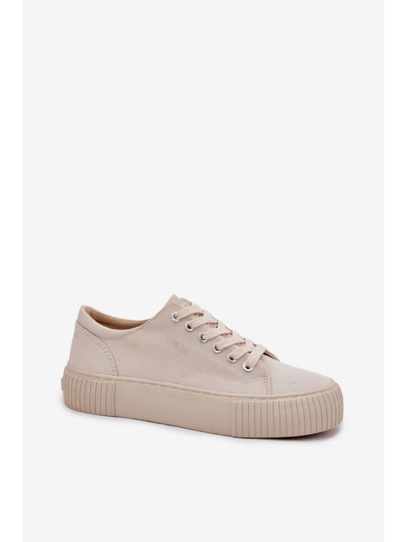 BIG STAR SHOES Ženske platnene tenisice Big Star – bež