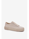 BIG STAR SHOES Ženske platnene tenisice Big Star – bež