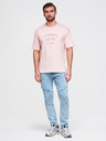 Ombre Clothing Muške mramoraste traperice slim fit kroja sa šavom na koljenima - plave V1 P1527 Ombre Clothing