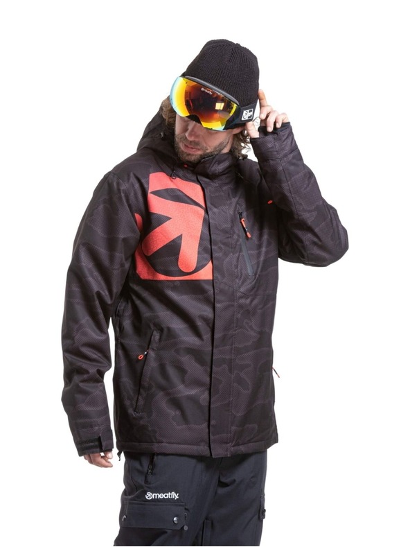 Meatfly Meatfly muški SNB & SKI jakna Shader Morph Black