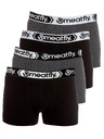 Meatfly Meatfly muške bokserice Balboa Boxershorts Four Pack Black/Grey Heather