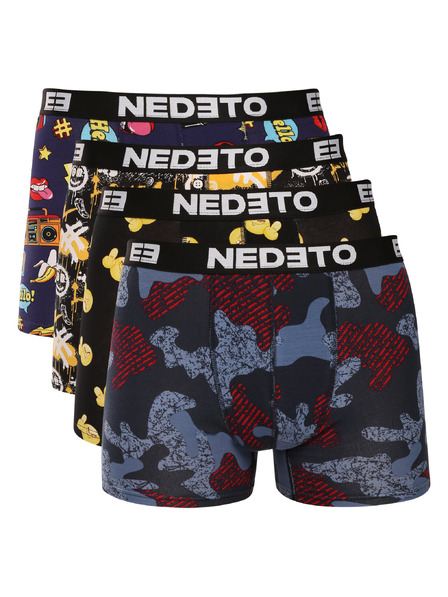 Nedeto Sada od četiri - muške bokserice Nedeto višebojne