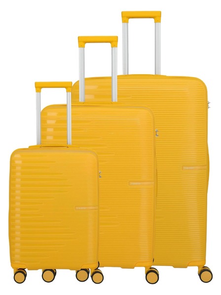 Travelite Set putnih kovčega Travelite Pacific S,M,L Yellow