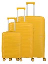 Travelite Set putnih kovčega Travelite Pacific S,M,L Yellow