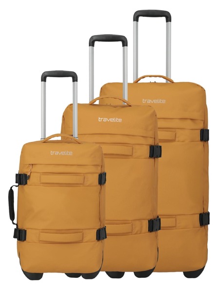 Travelite Set putnih kovčega Travelite Bolonia Wheeled Duffle S,M,L Yellow