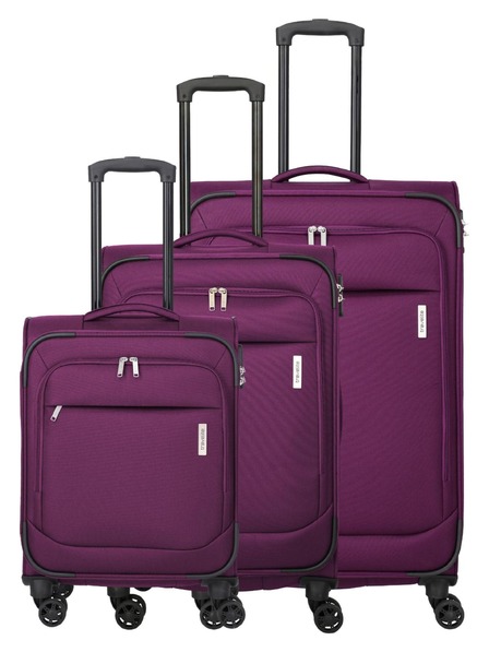 Travelite Set putnih kovčega Travelite Priego S,M,L Berry