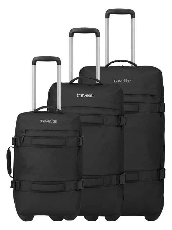 Travelite Set putnih kovčega Travelite Bolonia Wheeled Duffle S,M,L Black