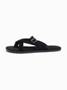 Ombre Clothing Muske semiš papuče sa dodatnim stabilizacijskim trakama - crne V1 OM-FOSF-0253 Ombre Clothing