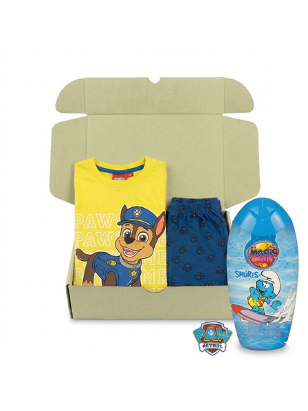 Trenýrkárna Decacki poklon set pidžama Paw Patrol i gel za tuširanje Štrumpfovi