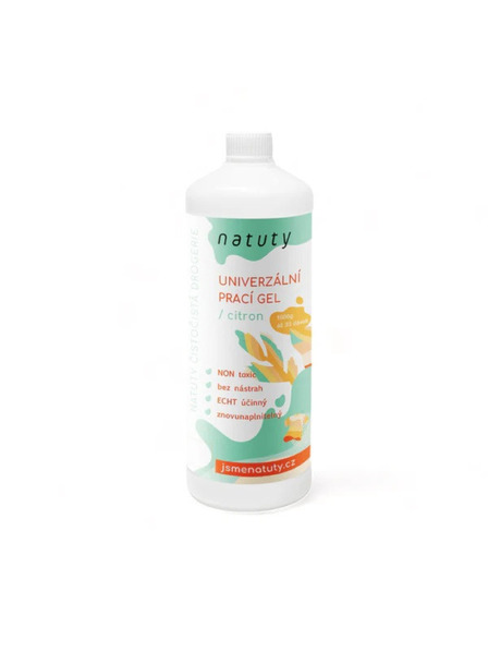 Natuty Pralni gel Natuty univerzalni s mirisom limuna 1000 ml