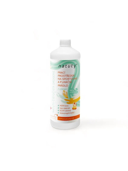 Natuty Pralni gel Natuty za sportsku i funkcionalnu rublju s mirisom limuna 1000 ml