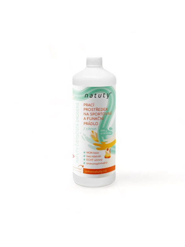 Natuty Pralni gel Natuty za sportsku i funkcionalnu rublju s mirisom limuna 1000 ml