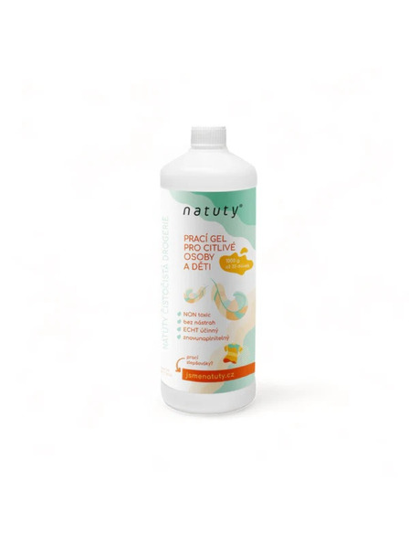 Natuty Pralni gel Natuty za osjetljive osobe i djecu 1000 ml
