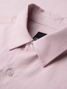 Ombre Clothing Muška košulja od viskože i lana, regularni kroj – pastelno ružičasta V3 OM-SHCS-0190 Ombre Clothing
