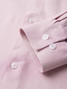 Ombre Clothing Muška košulja od viskože i lana, regularni kroj – pastelno ružičasta V3 OM-SHCS-0190 Ombre Clothing