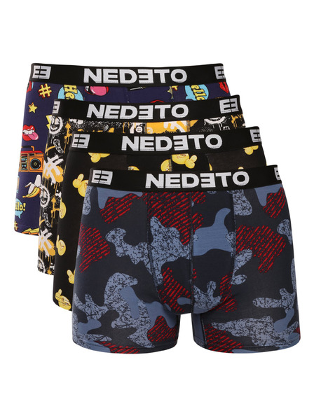 Nedeto Sada od četiri - muške bokserice Nedeto višebojne