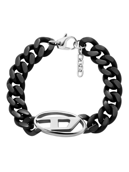 Diesel Unisex čelični narukvica Diesel Oval D Logo DX1611931