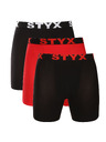 Styx Set od tri muške bokserice Styx duge sportske gumene višebojne