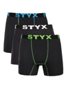 Styx Komplet od tri - muške funkcionalne bokserice Styx crne