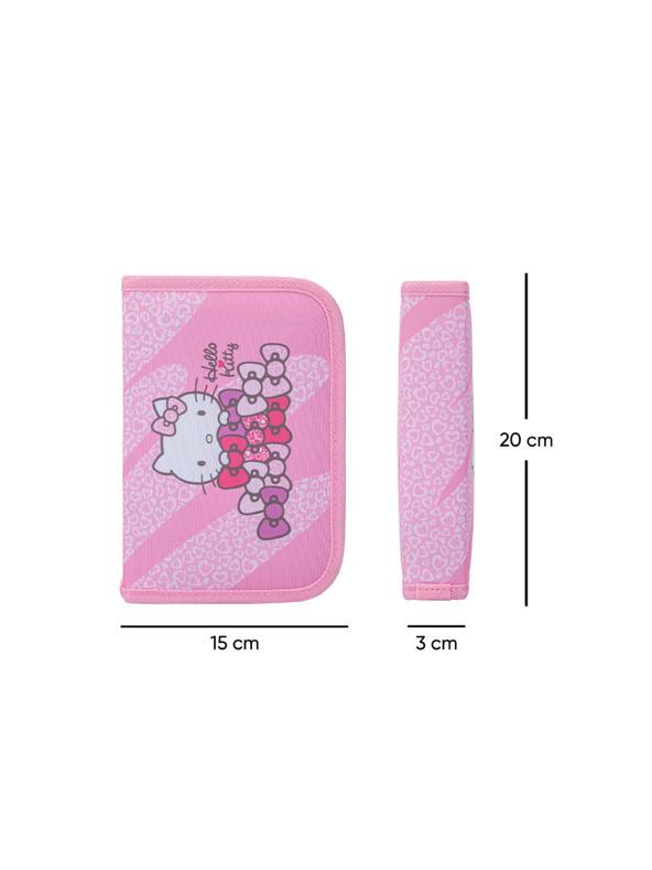 BAAGL  BAAGL Školska pernica jednokatna Hello Kitty Sweet Leopard GRS