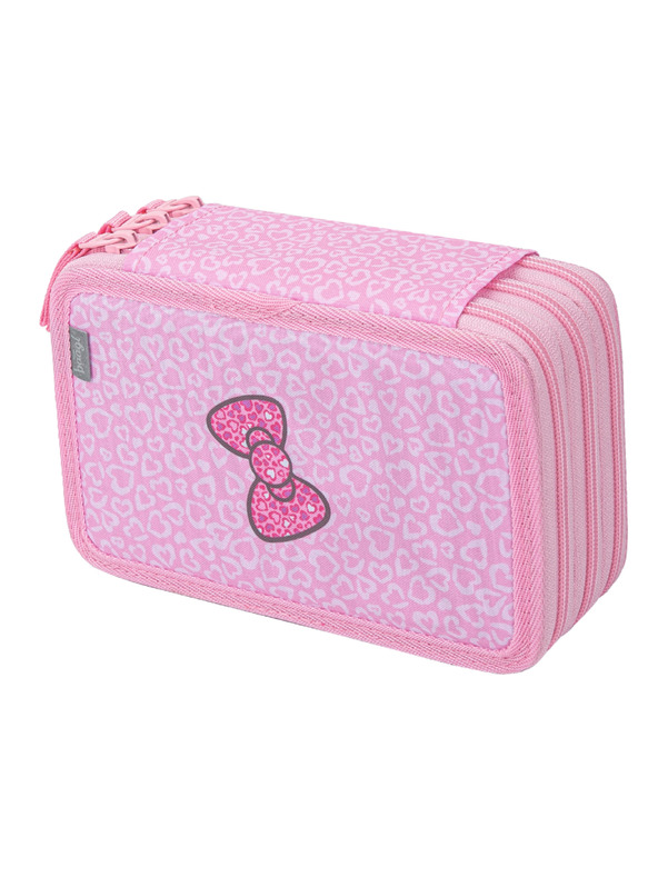 BAAGL  BAAGL Školska pernica trokatna Hello Kitty Sweet Leopard GRS
