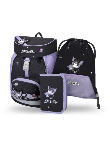 BAAGL  BAAGL SET 3 Airy Kuromi Fortune Dream: ruksak, pernica, vrećica GRS