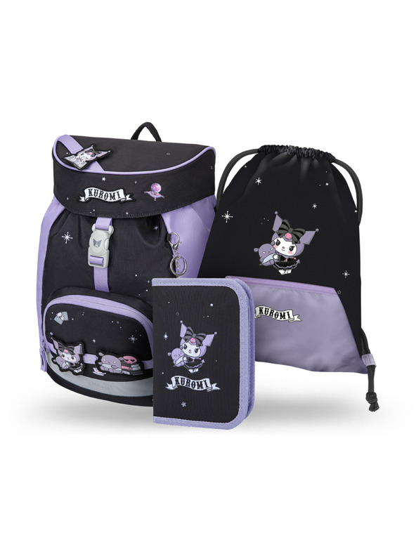 BAAGL  BAAGL SET 3 Airy Kuromi Fortune Dream: ruksak, pernica, vrećica GRS