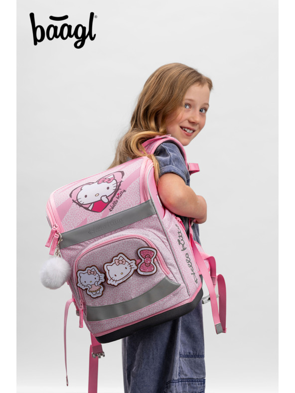 BAAGL  BAAGL Školska aktovka Zippy Plus Hello Kitty Sweet Leopard GRS
