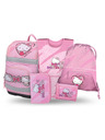 BAAGL  BAAGL SET 5 Zippy Plus Hello Kitty Sweet Leopard: aktovka, penal, vrećica, pregača, novčanik GRS